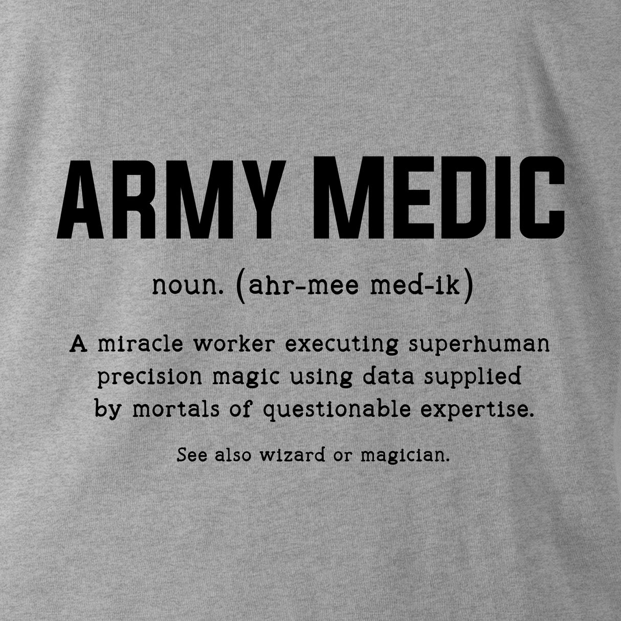 ARMY MEDIC TAG & BACK HOODIE