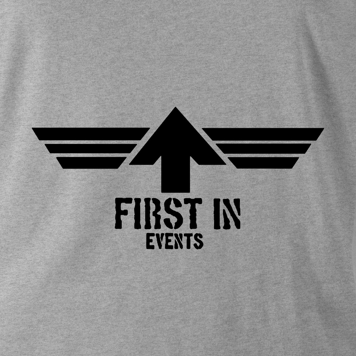 FIRST IN EVENTS BLK TAG ZIPPIE