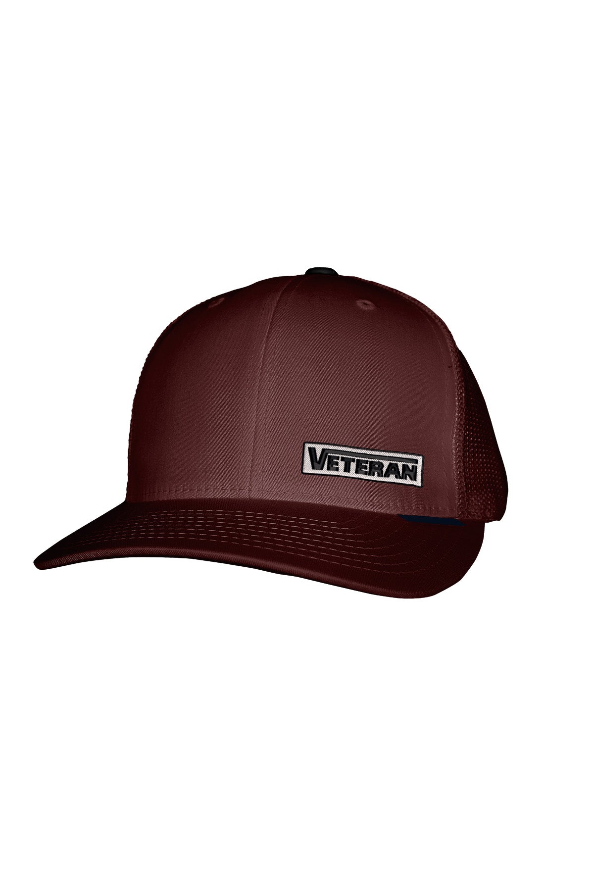 VETERAN STITCH-SYLE™️ GREY PATCH - MESH BACK SNAPBACK