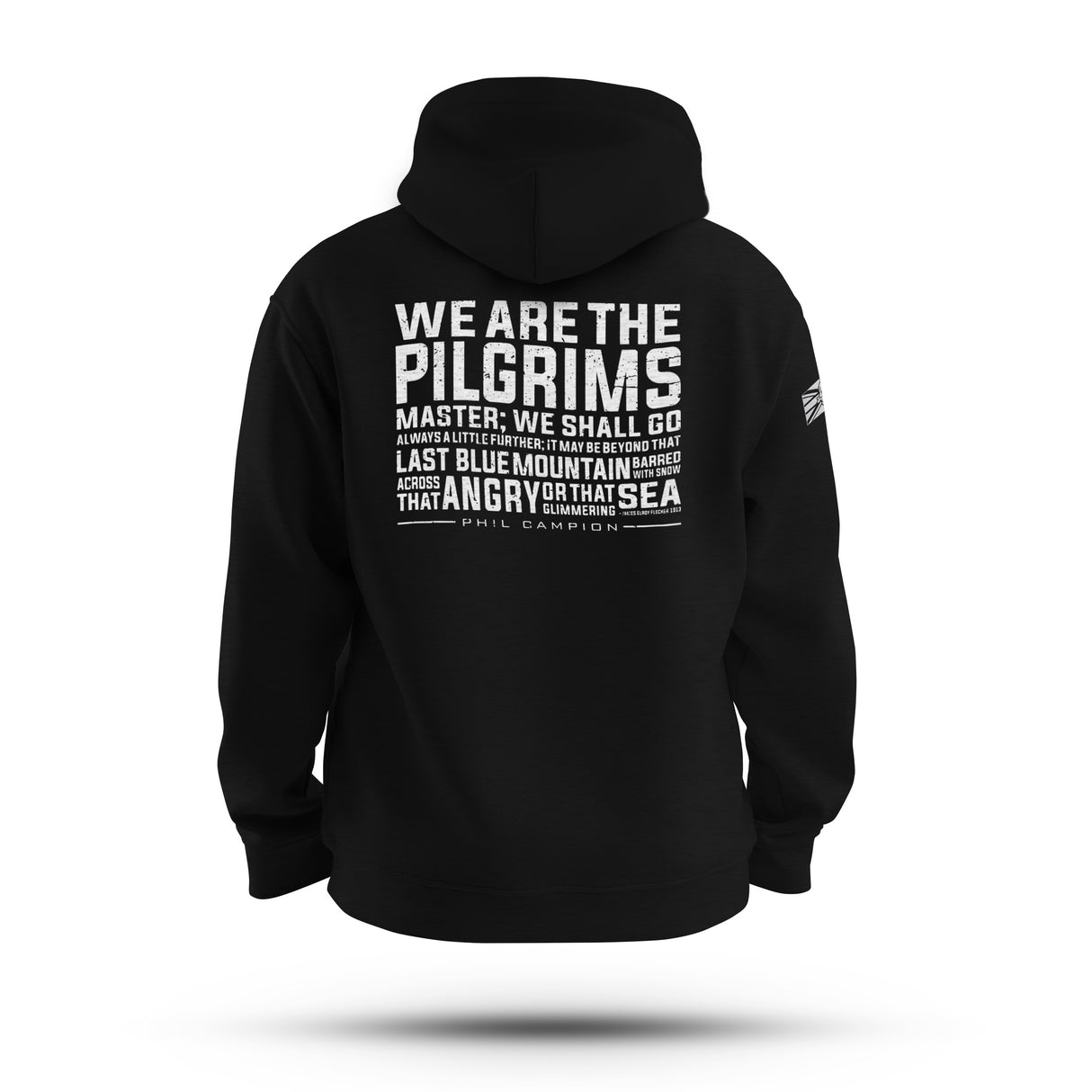 BORN FEARLESS WE ARE THE PILGRIMS WHITE T&B HOODIE