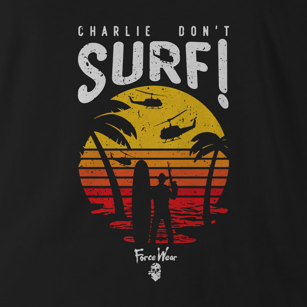 CHARLIE DON'T SURF BLK HOODIE