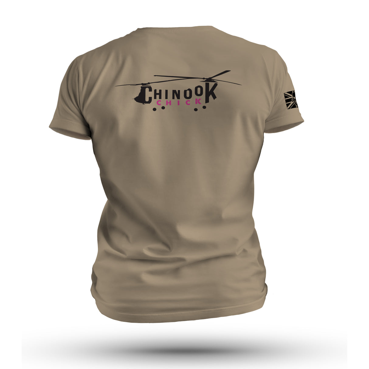 CHINOOK 'CHICK' BLACK INK TAG & BACK