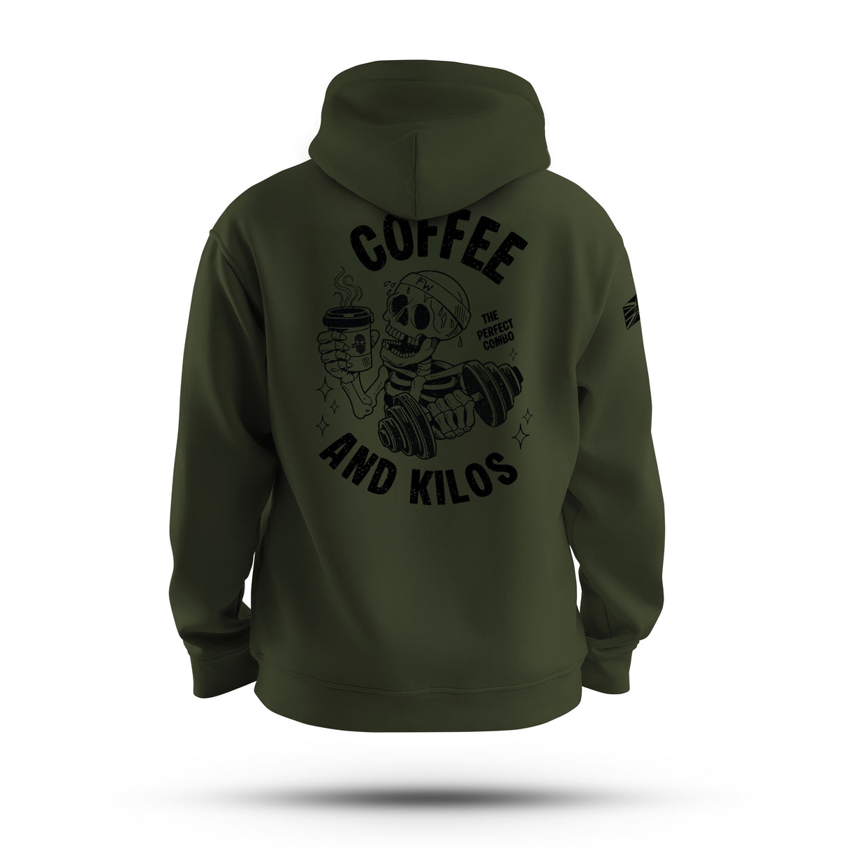 COFFEE AND KILOS TAG & BACK HOODIE