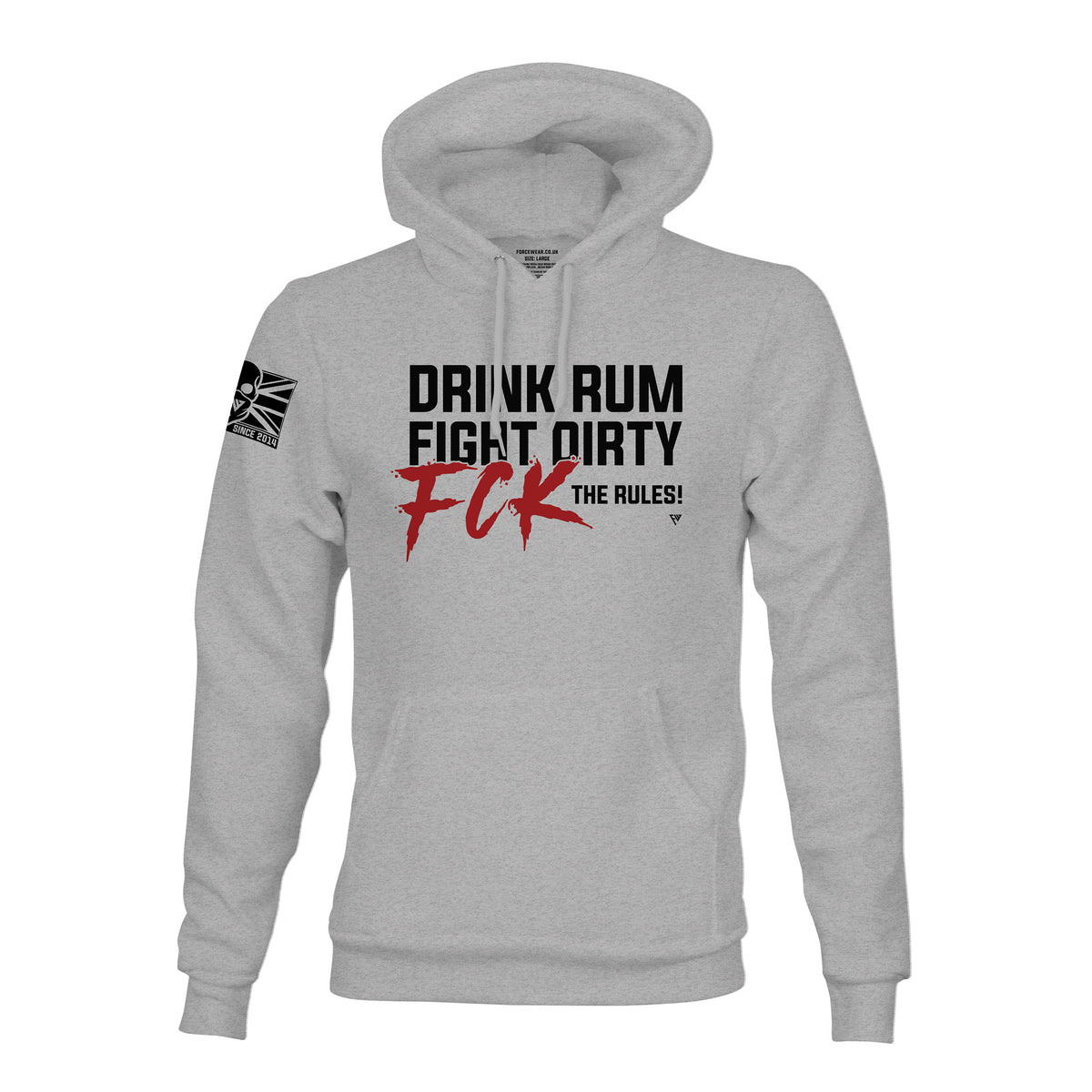 DRINK RUM, FIGHT DIRTY HOODIE Military Veteran Force Wear