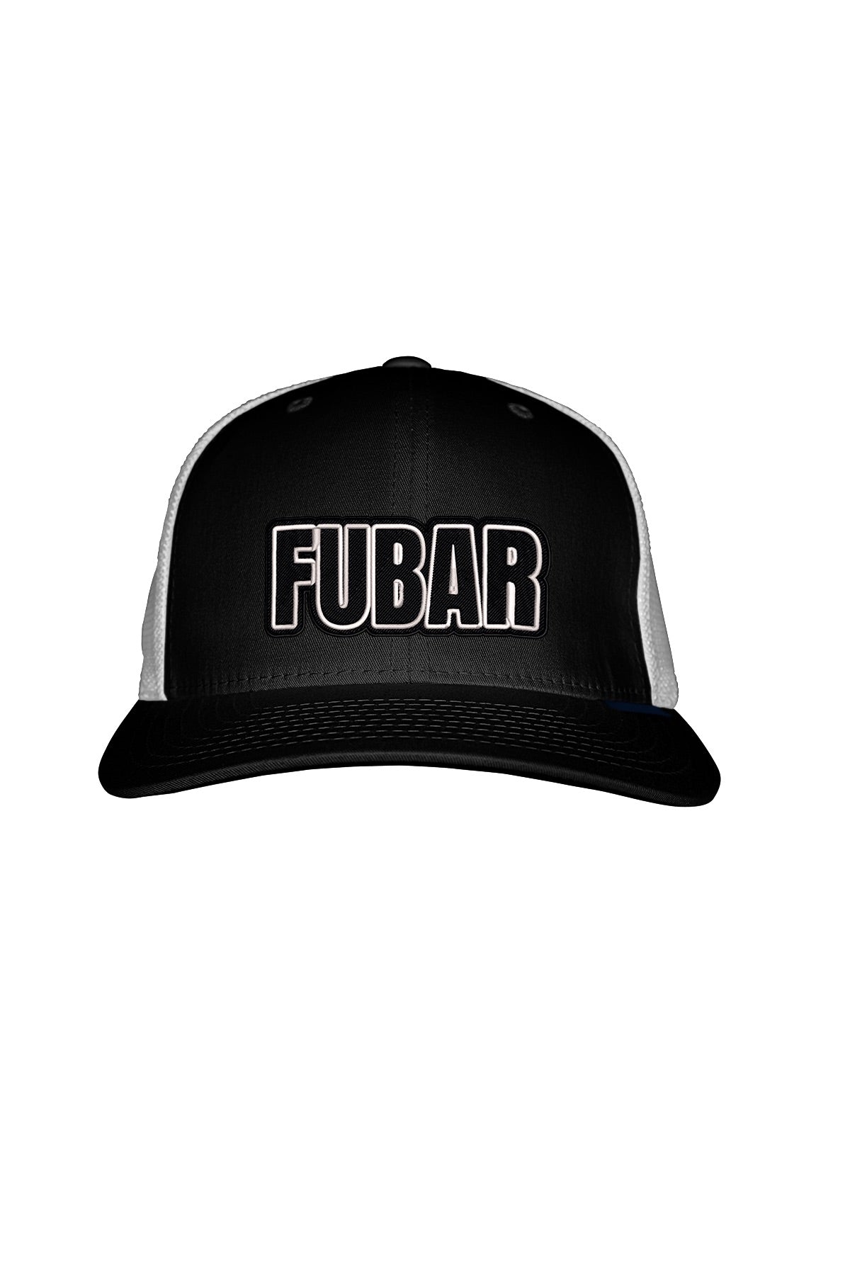 FUBAR BLACK STITCH-STYLE™️ PATCH - MESH BACK SNAPBACK