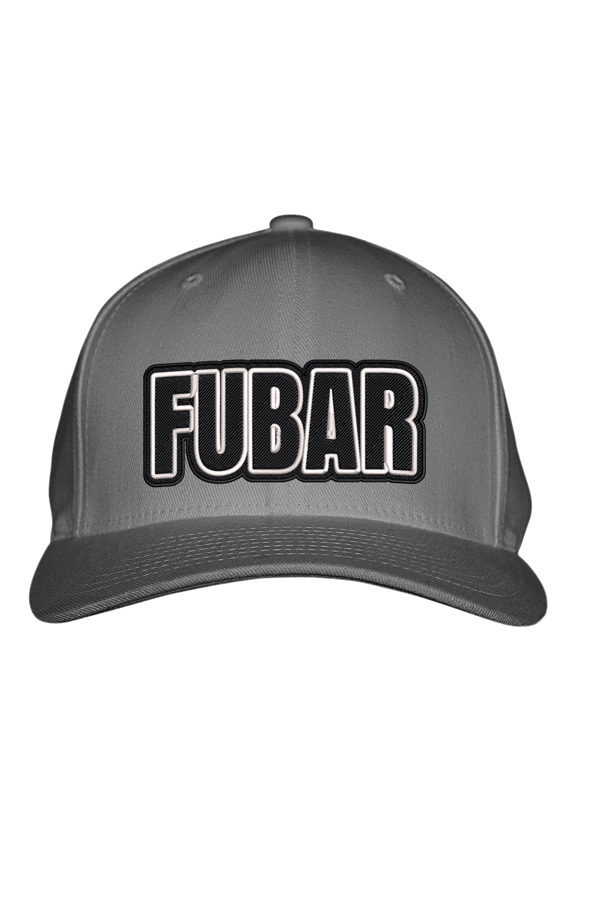 FUBAR BLACK STITCH-STYLE™️ PATCH - FABRIC BACK SNAPBACK