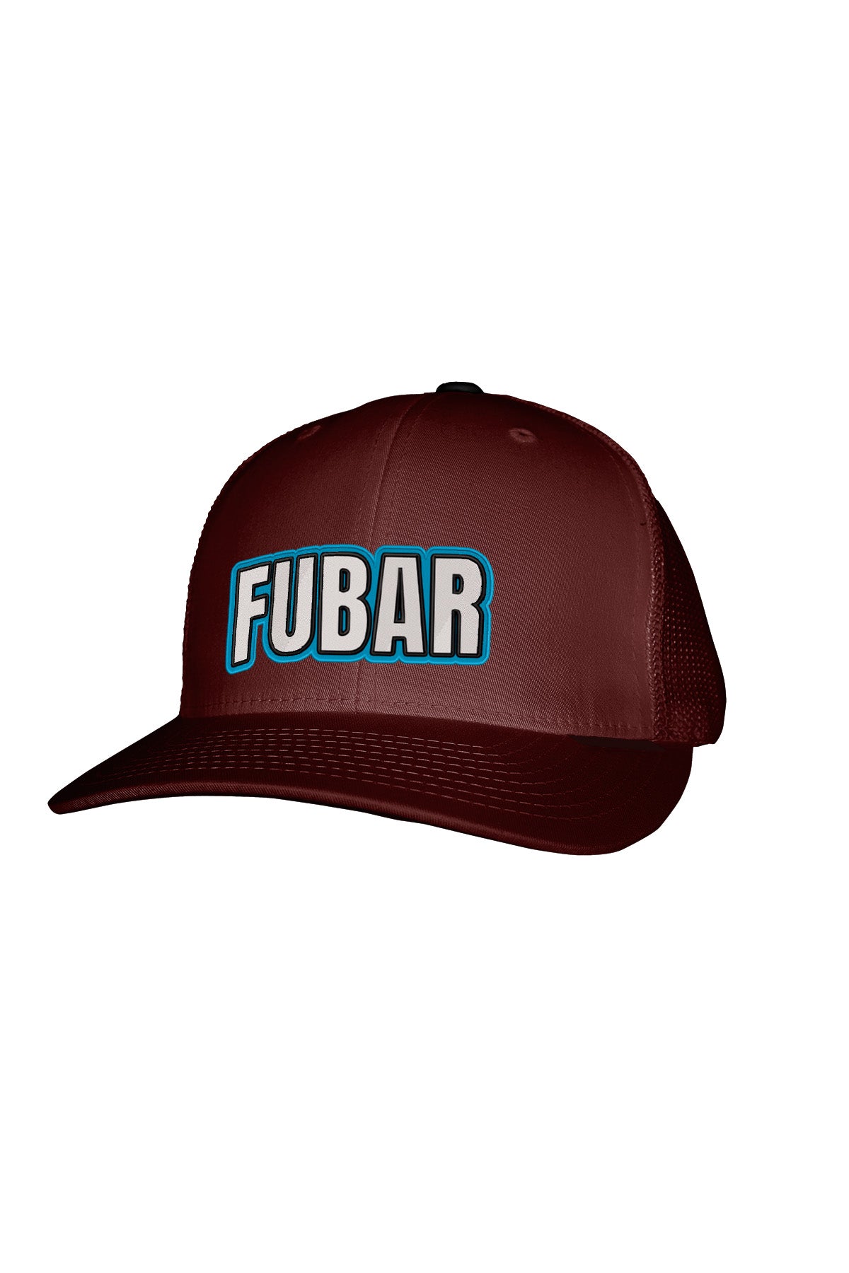FUBAR BLUE STITCH-STYLE™️ PATCH - MESH BACK SNAPBACK