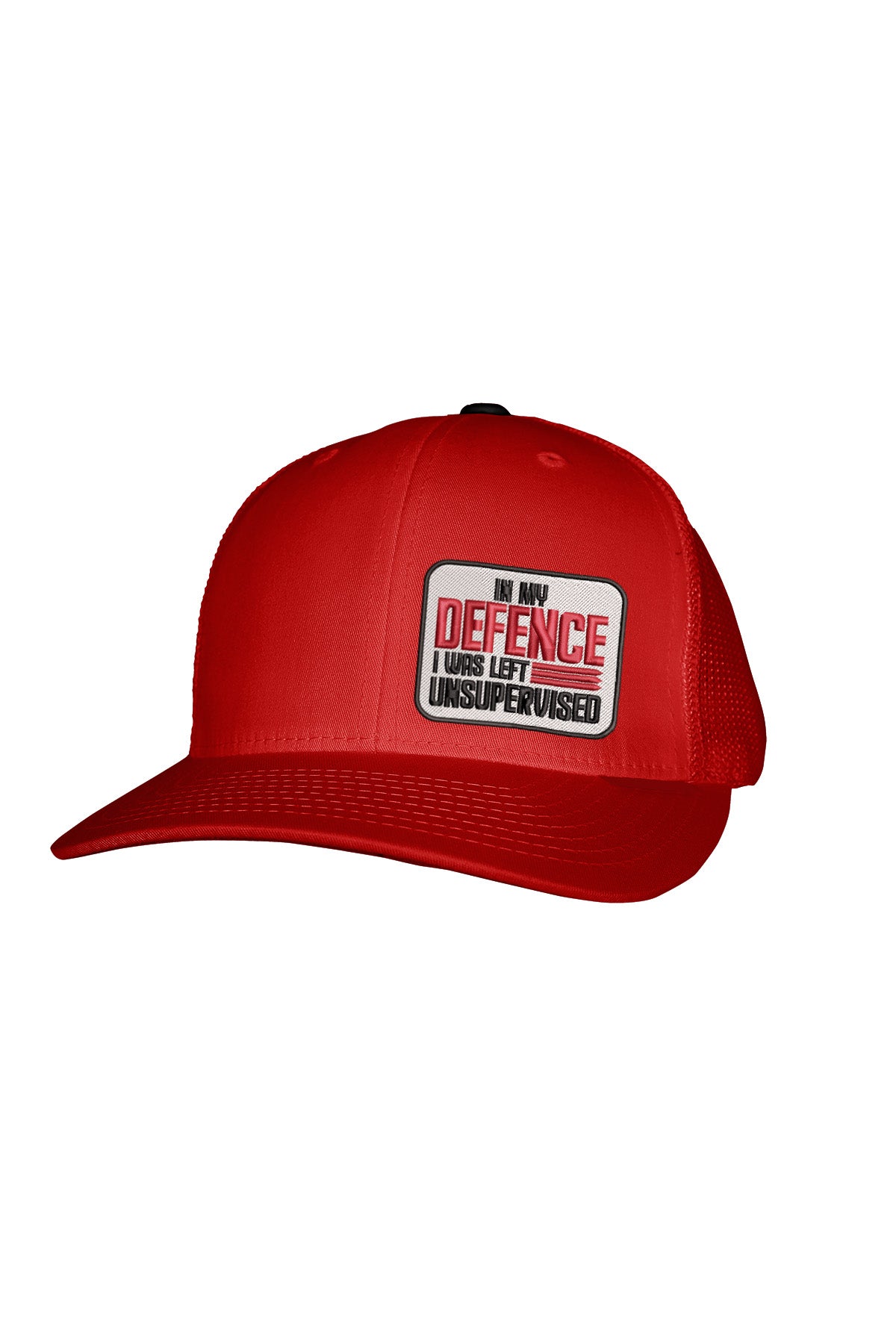 IN MY DEFENCE STITCH-STYLE™️ - MESH BACK SNAPBACK