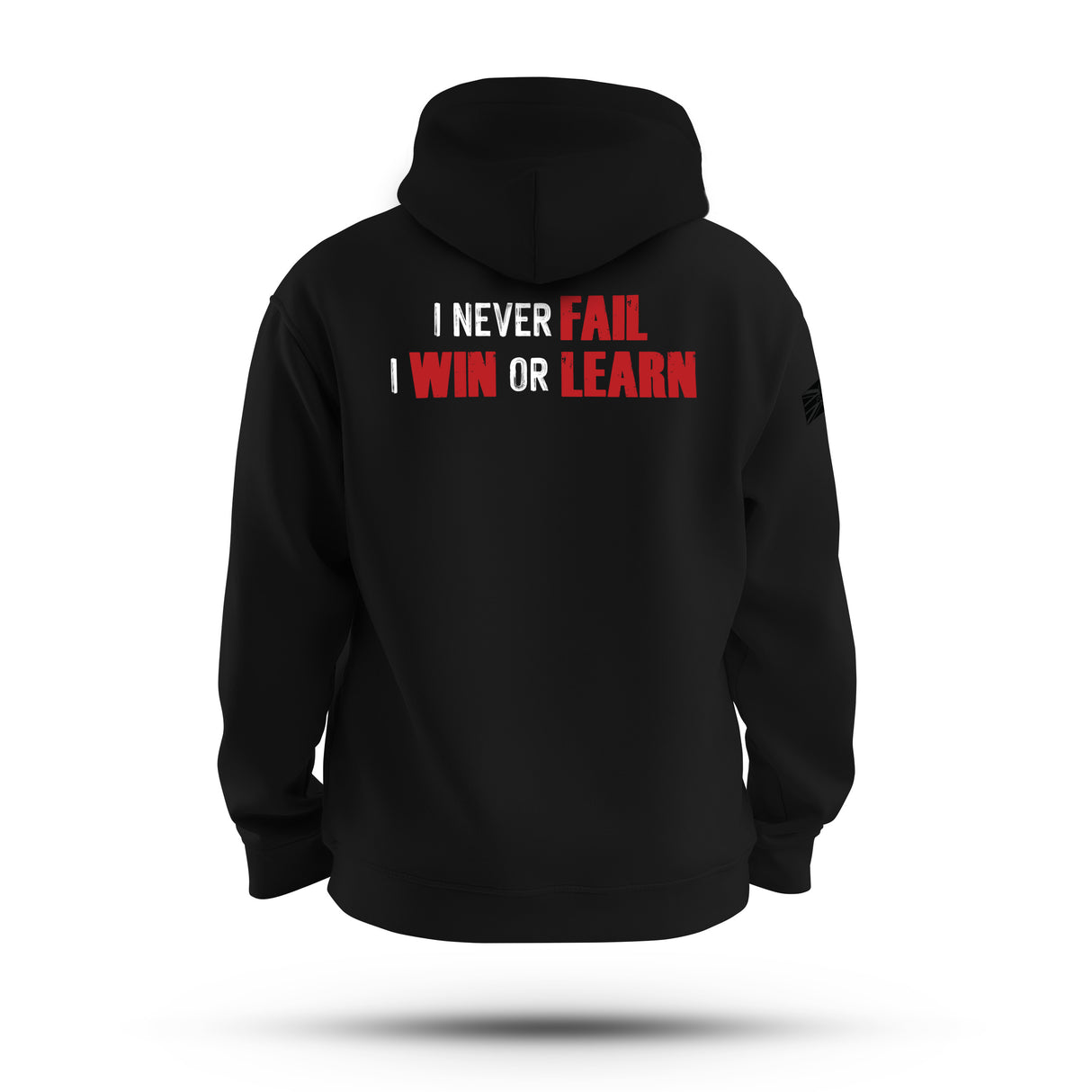 I NEVER FAIL WHITE INK TAG & BACK HOODIE