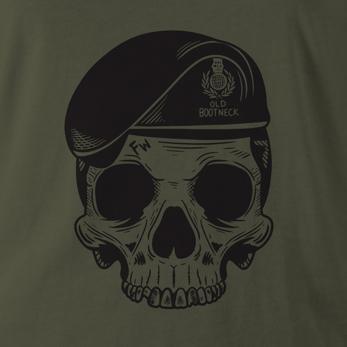 OLD BOOTNECK TAG & BACK