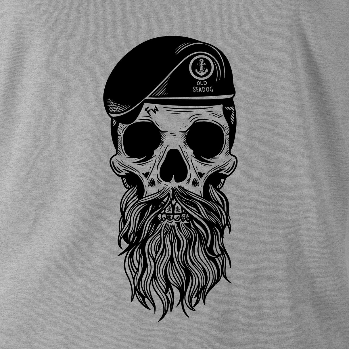 OLD SEA DOG TAG & BACK HOODIE