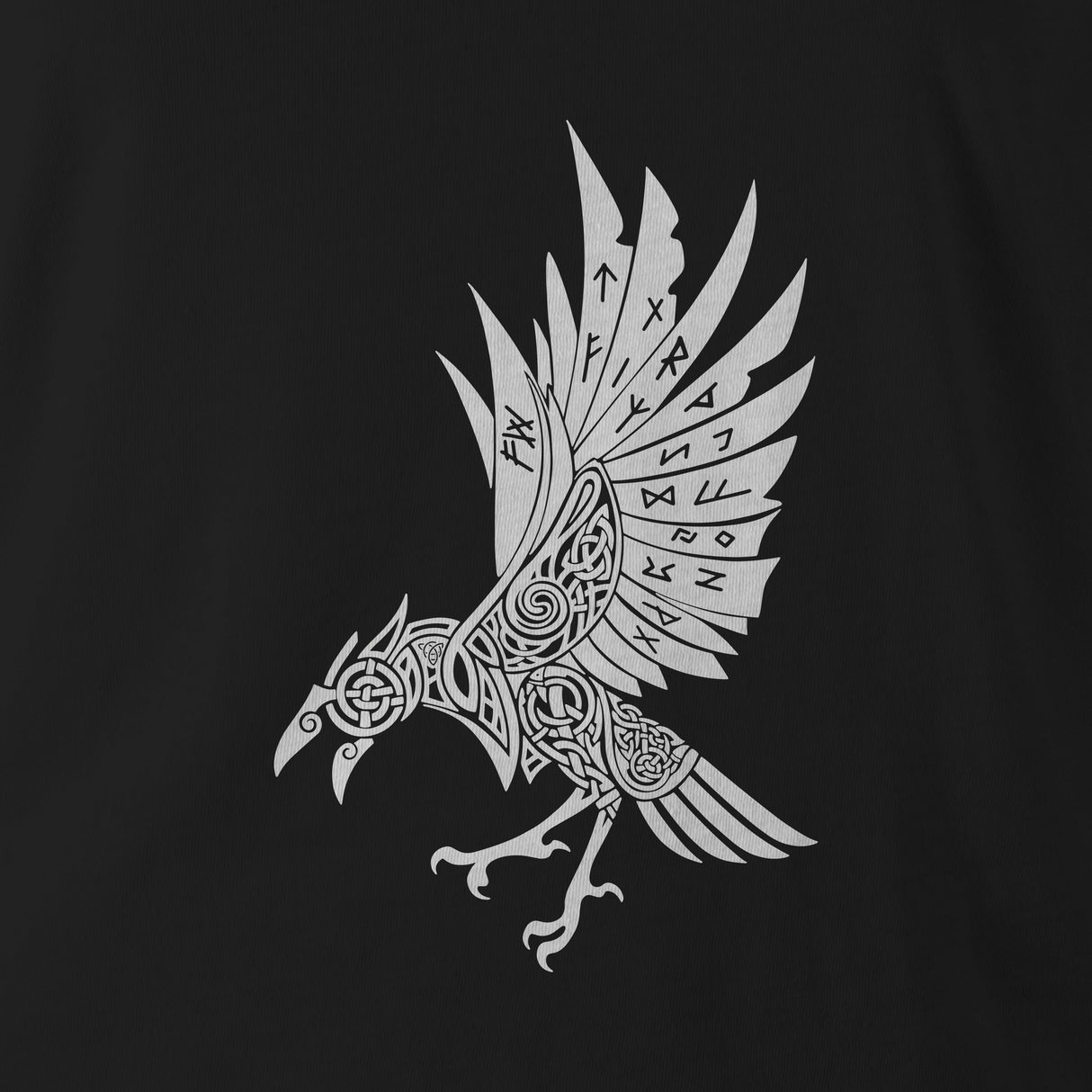 RAVEN WHT INK HOODIE