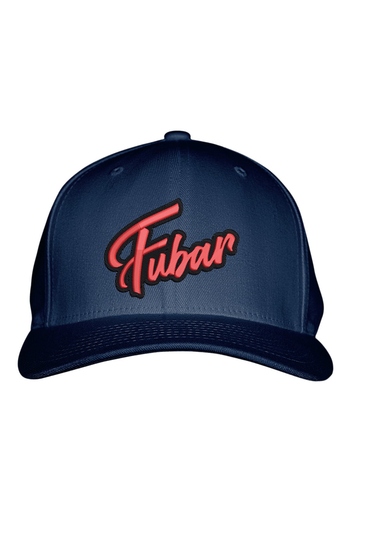 FUBAR RED STITCH-STYLE™️ - FABRIC BACK SNAPBACK