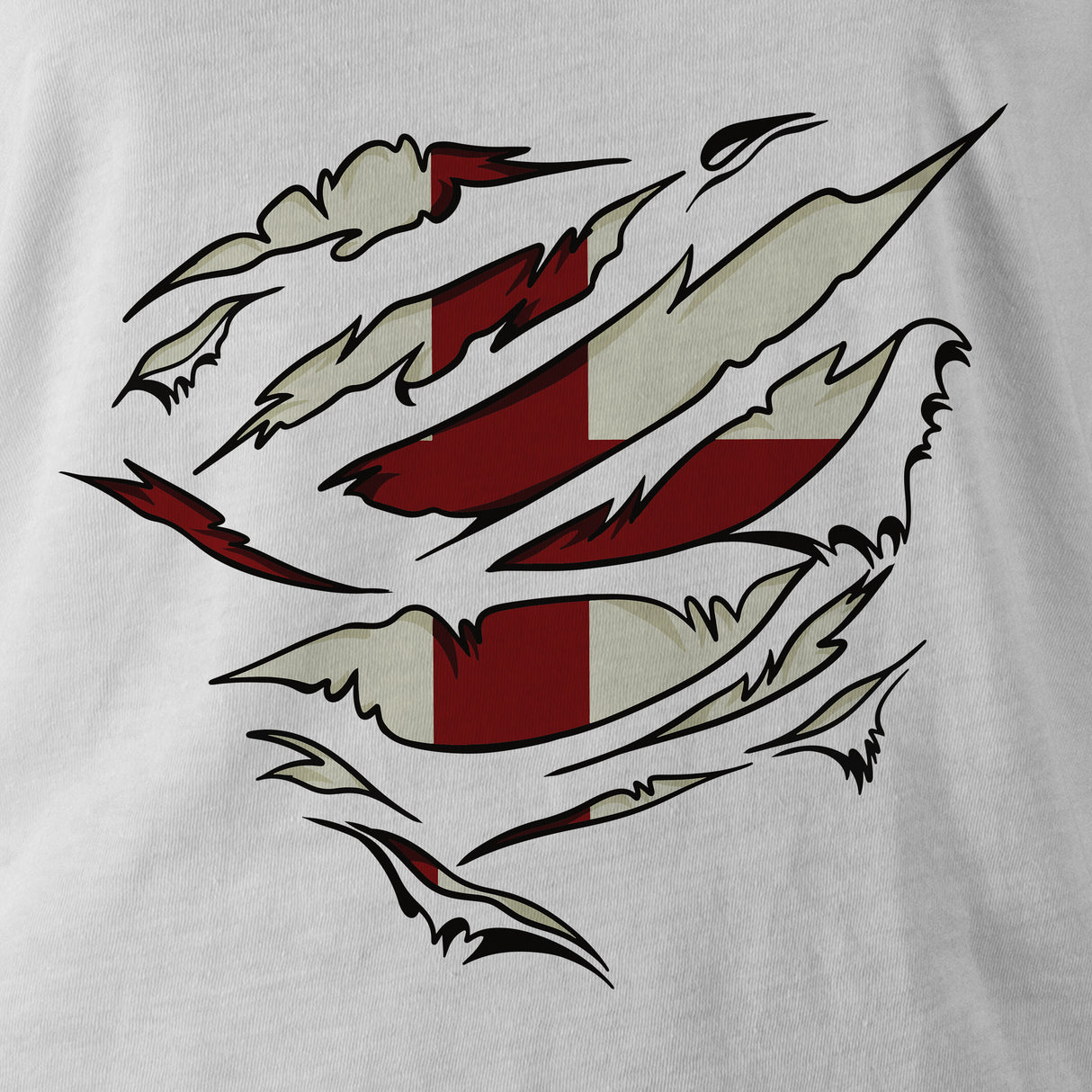 RIPPED ST GEORGES FLAG