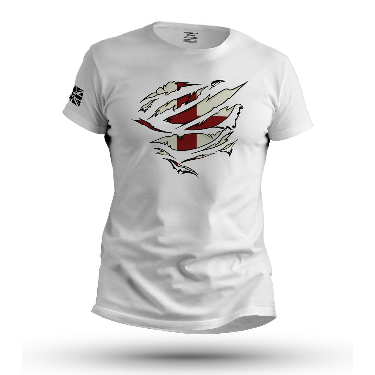 RIPPED ST GEORGES FLAG