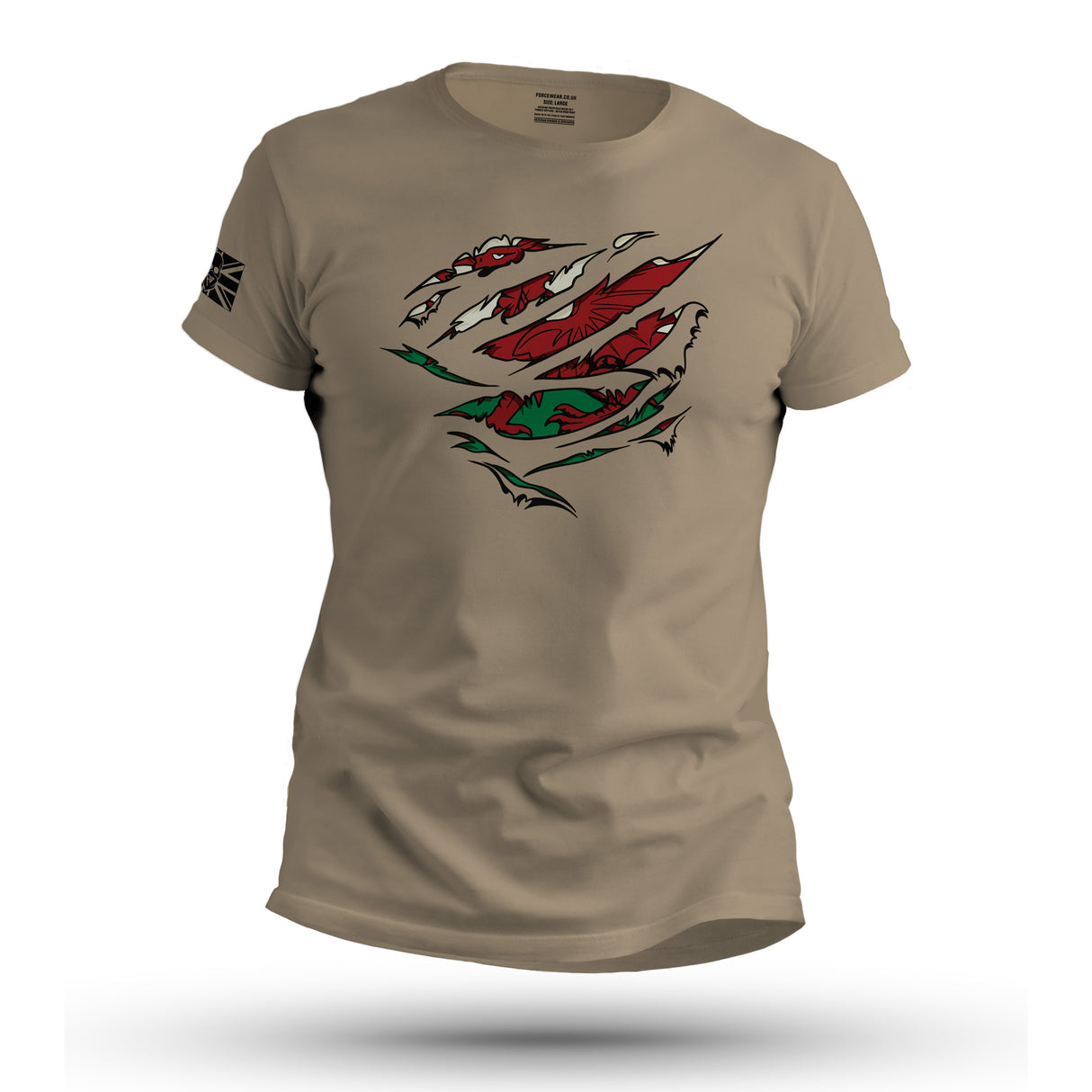 RIPPED WELSH FLAG