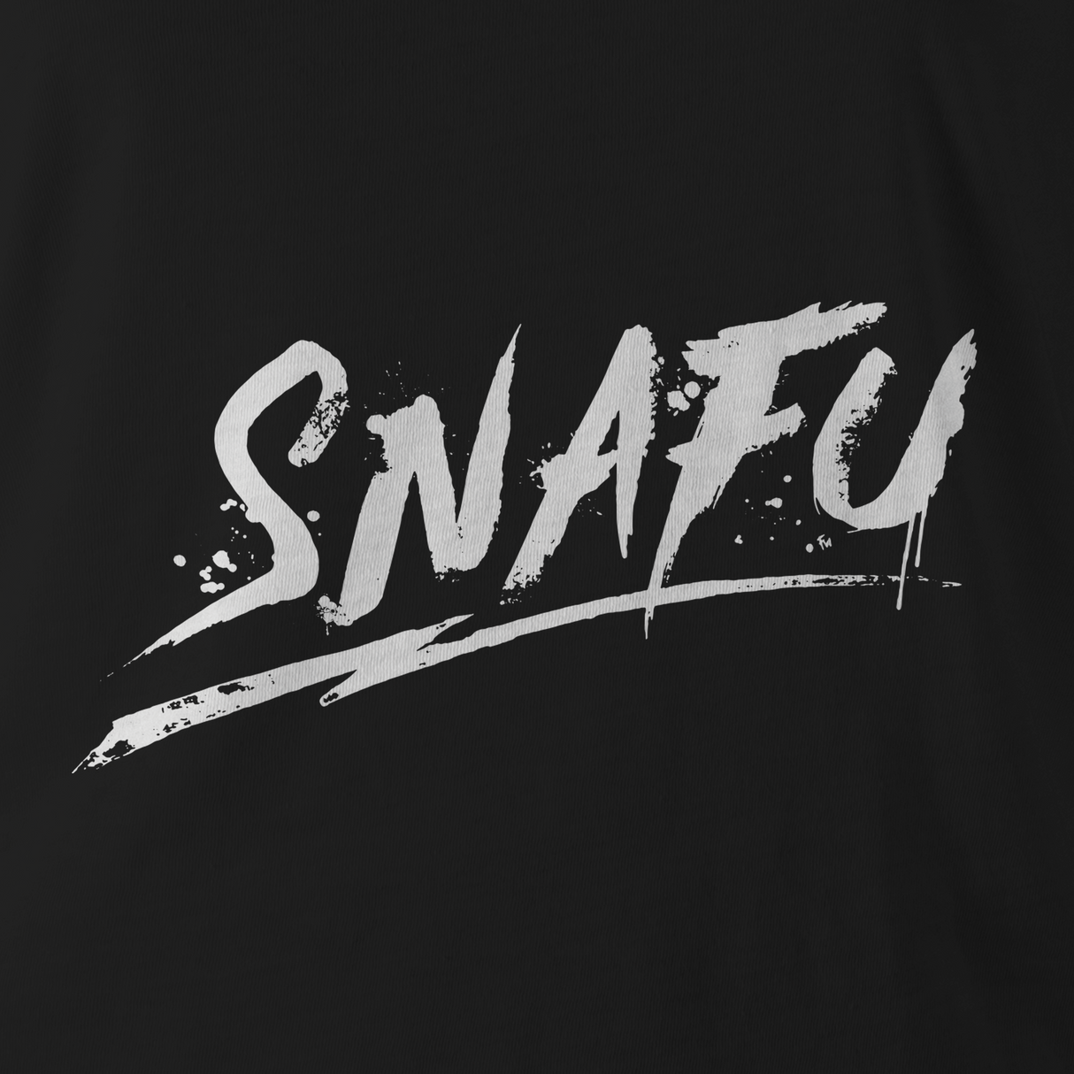 SNAFU WHT INK HOODIE