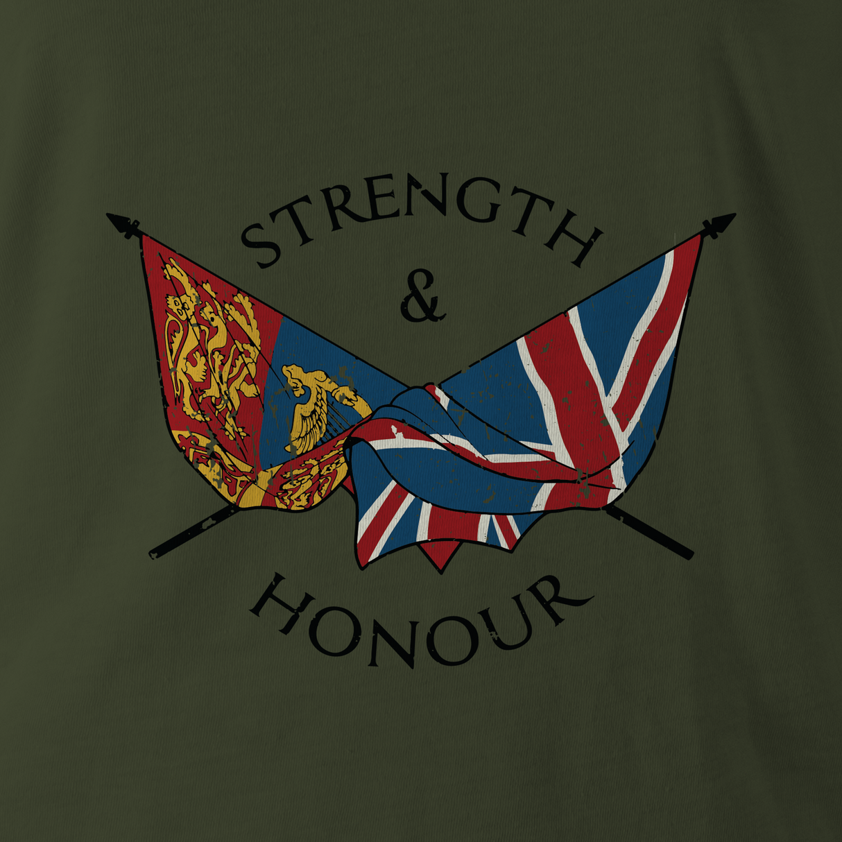 STRENGTH AND HONOUR FLAGS HOODIE