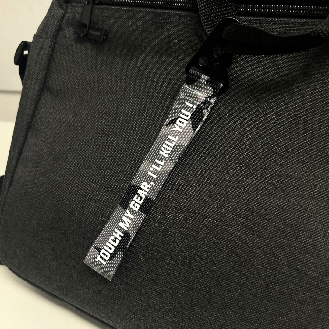 'TOUCH MY GEAR' BAG TAG - NIGHT CAMO