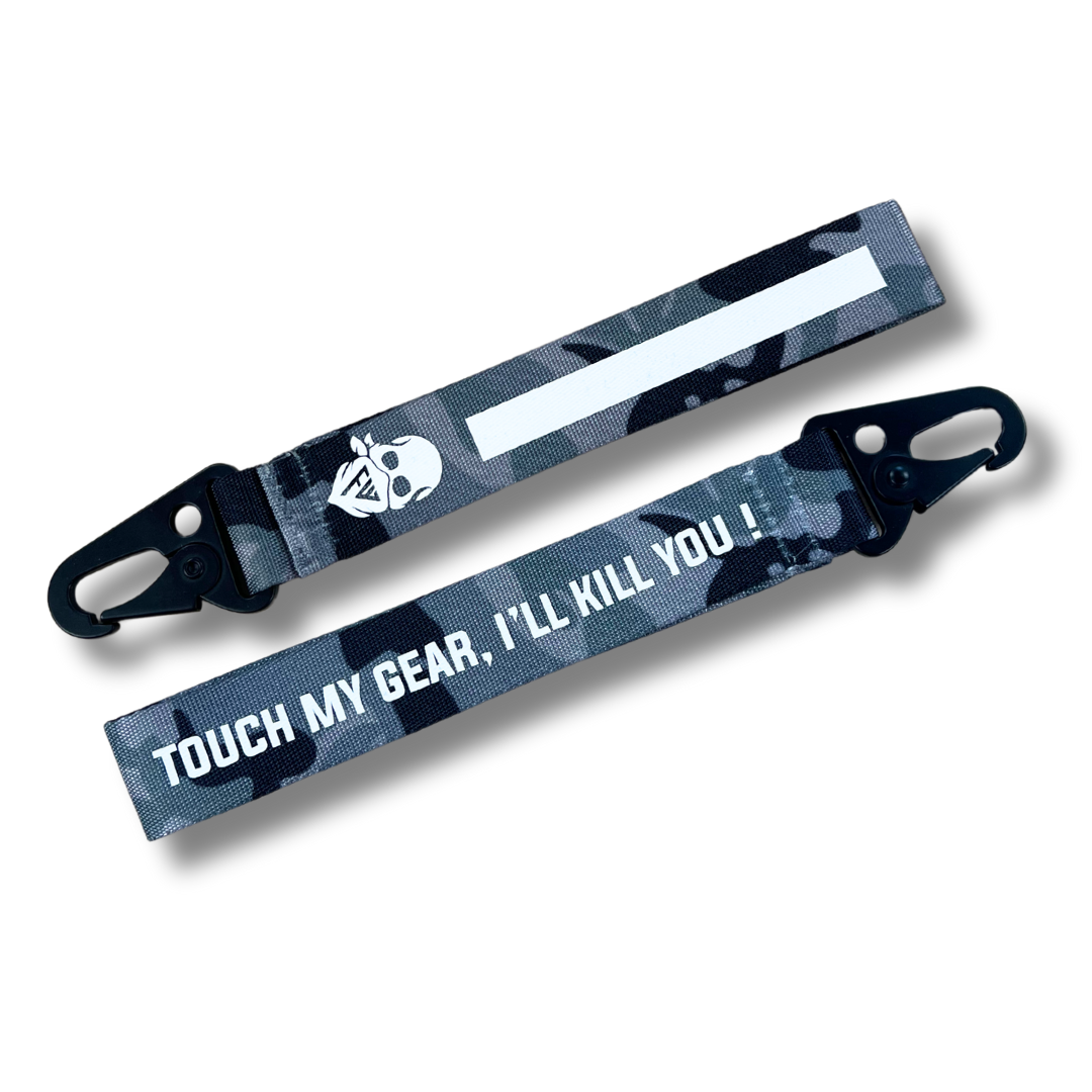 'TOUCH MY GEAR' BAG TAG - NIGHT CAMO