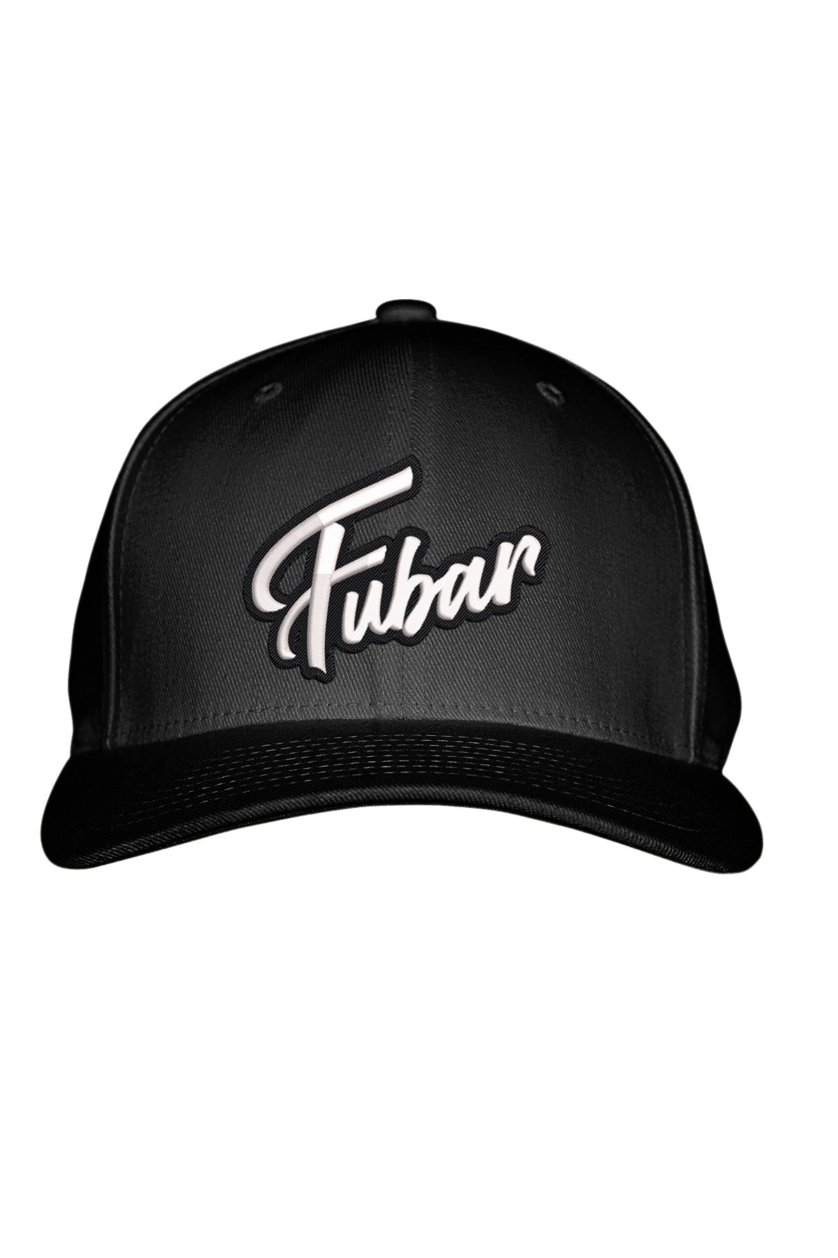 FUBAR WHITE STITCH-STYLE™️ - FABRIC BACK SNAPBACK