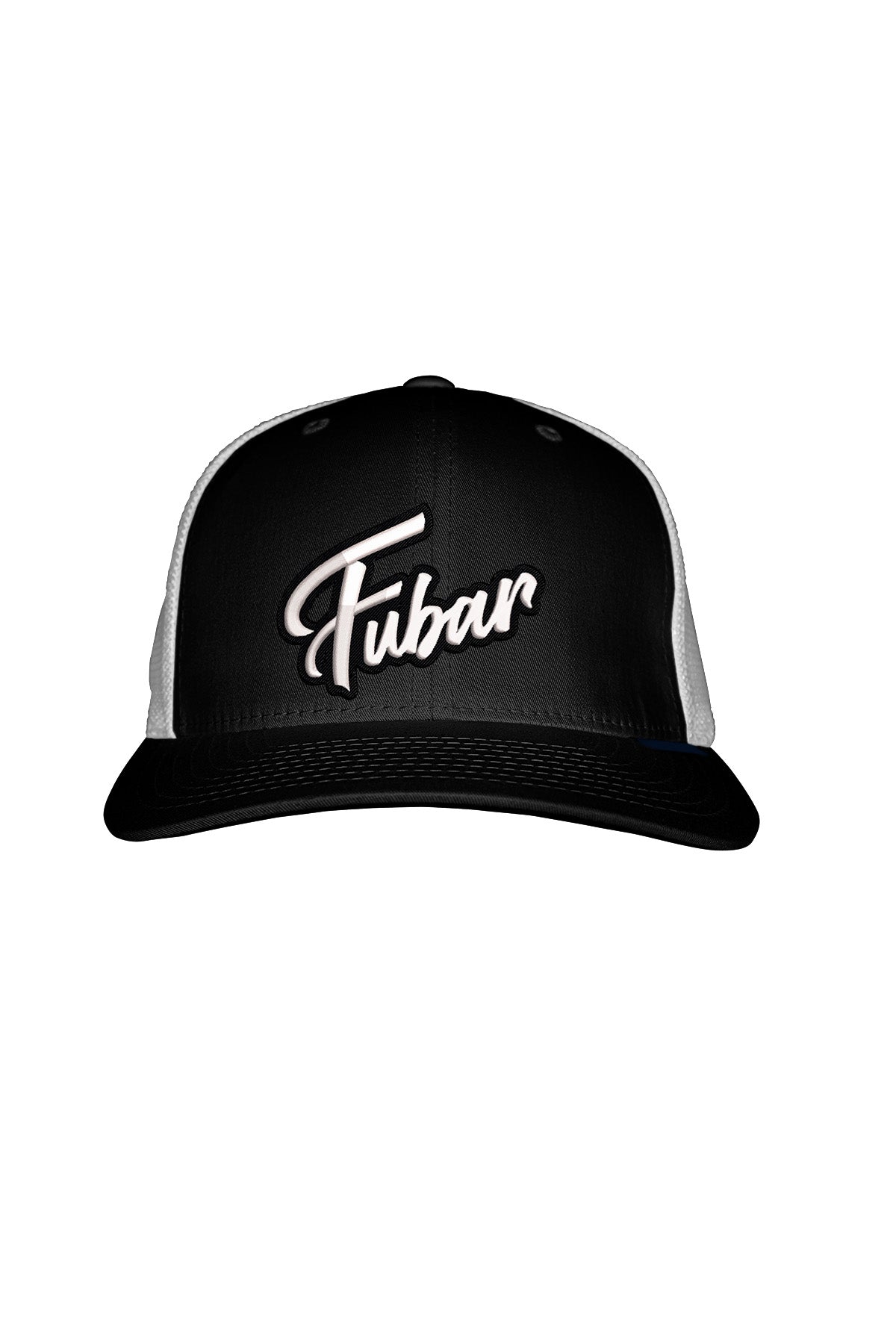 FUBAR WHITE STITCH-STYLE™️ - MESH BACK SNAPBACK