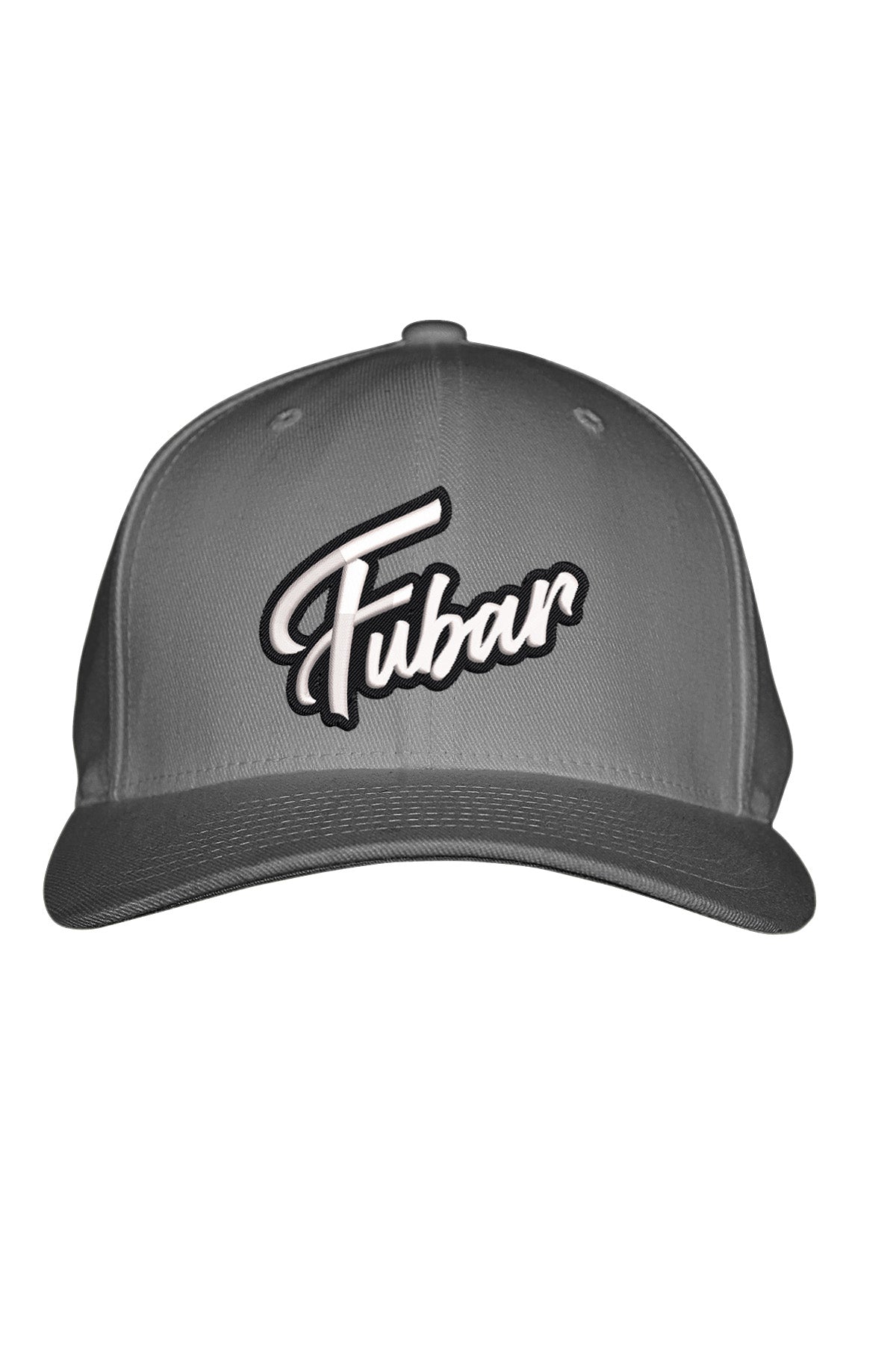 FUBAR WHITE STITCH-STYLE™️ - FABRIC BACK SNAPBACK
