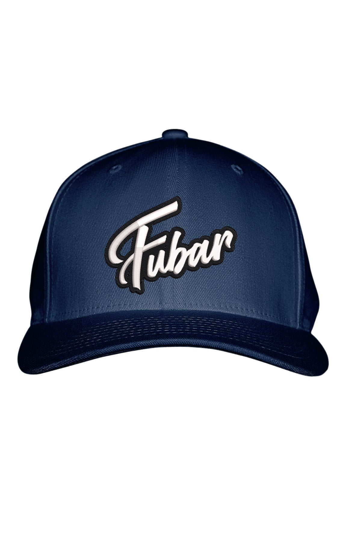 FUBAR WHITE STITCH-STYLE™️ - FABRIC BACK SNAPBACK