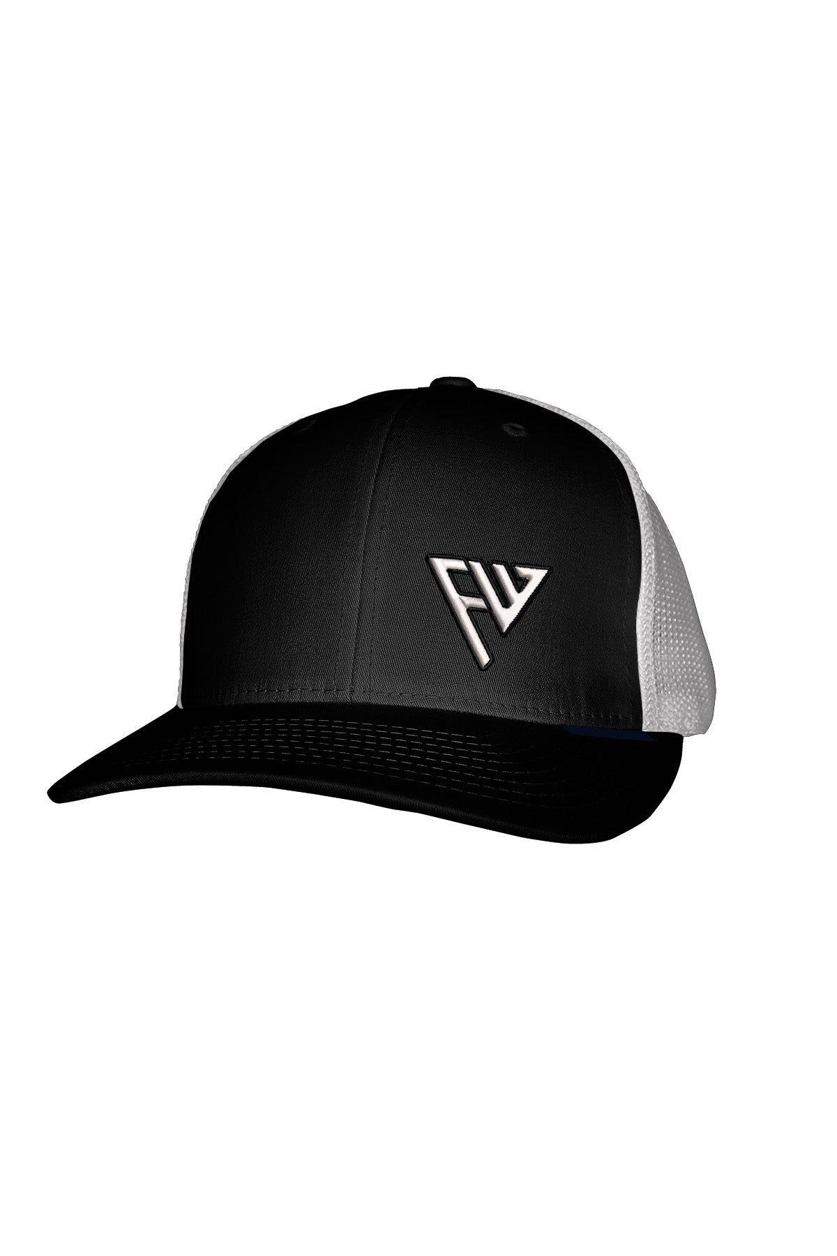 FW WHITE STITCH-STYLE™️ - MESH BACK SNAPBACK