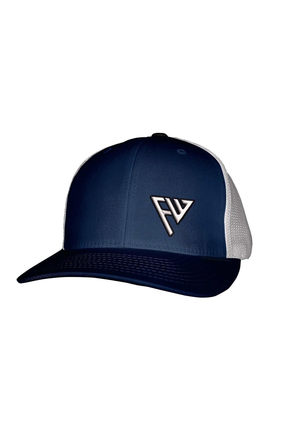 FW WHITE STITCH-STYLE™️ - MESH BACK SNAPBACK