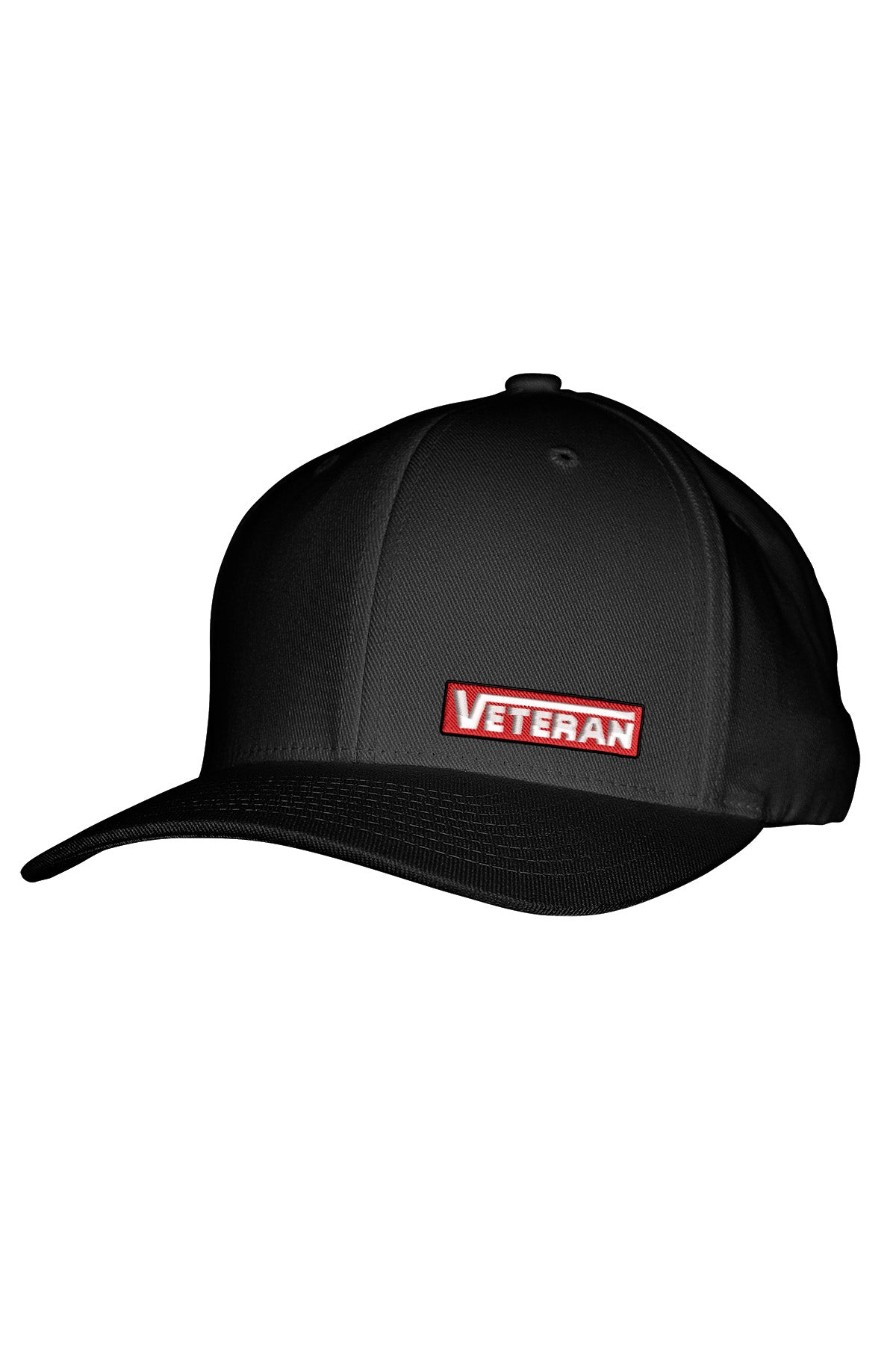 VETERAN STITCH-SYLE™️ RED PATCH - FABRIC BACK SNAPBACK