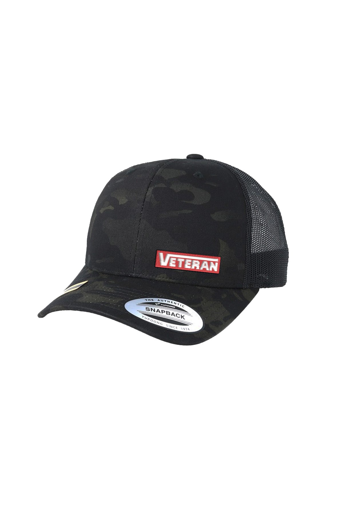 VETERAN STITCH-SYLE™️ RED PATCH - MULTICAM SNAPBACK