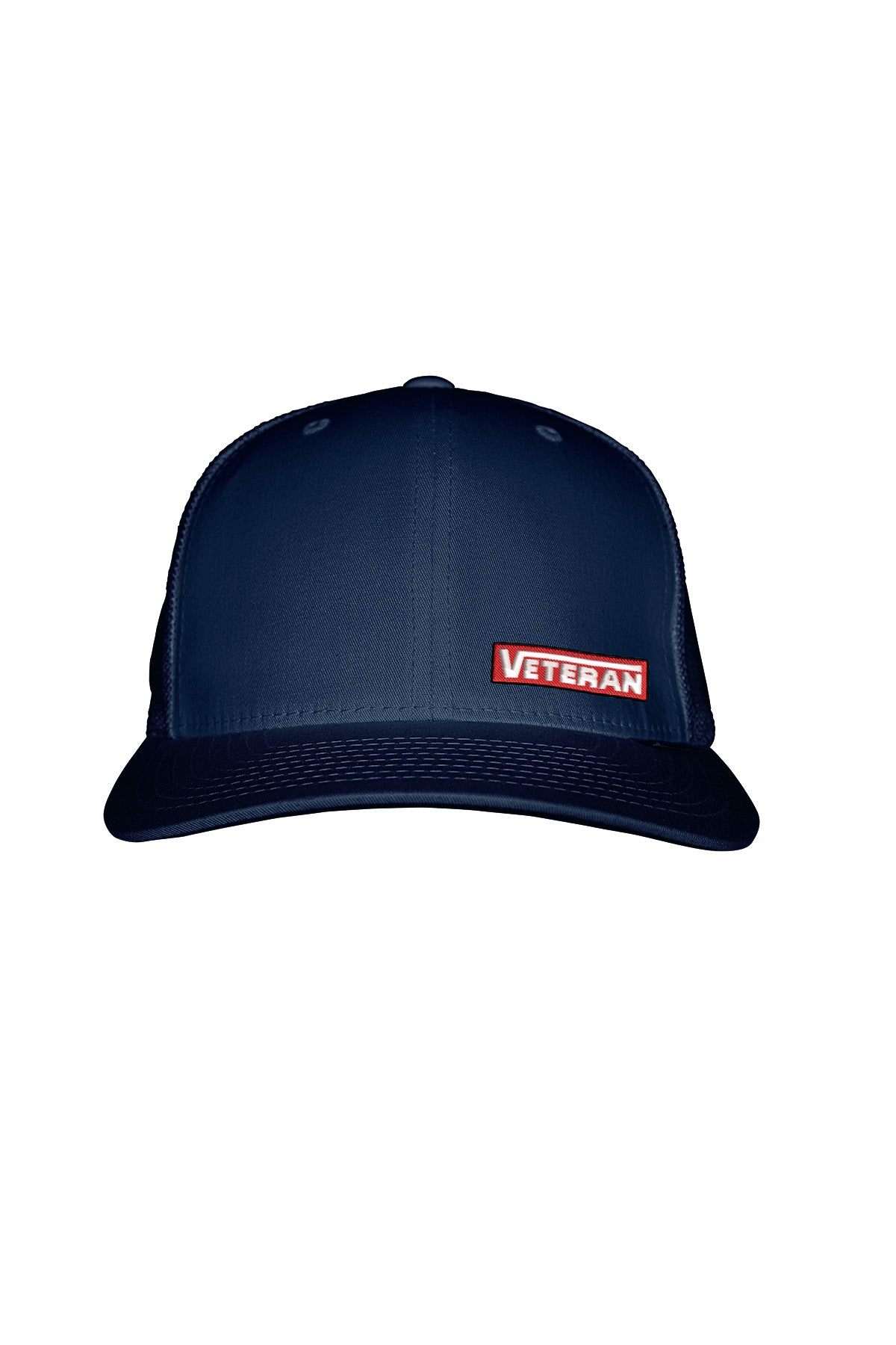 VETERAN STITCH-SYLE™️ RED PATCH - FABRIC BACK SNAPBACK