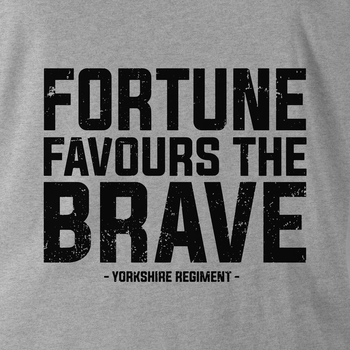 YORKSHIRE REGIMENT MOTTO (FORTUNE FAVOURS THE BRAVE) HOODIE