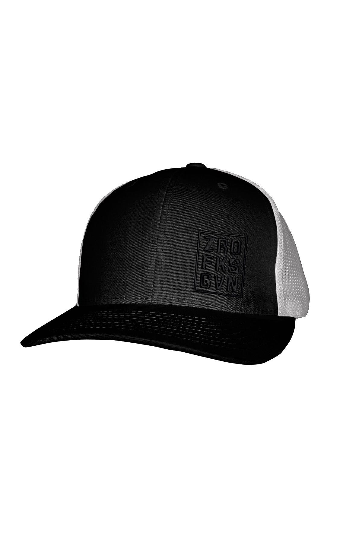 ZRO FKS GVN BLACK STITCH-STYLE™️ - MESH BACK SNAPBACK
