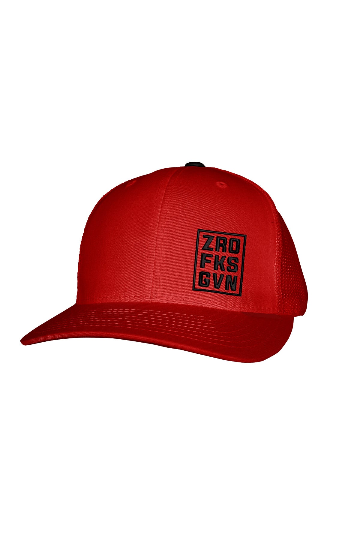 ZRO FKS GVN BLACK STITCH-STYLE™️ - MESH BACK SNAPBACK