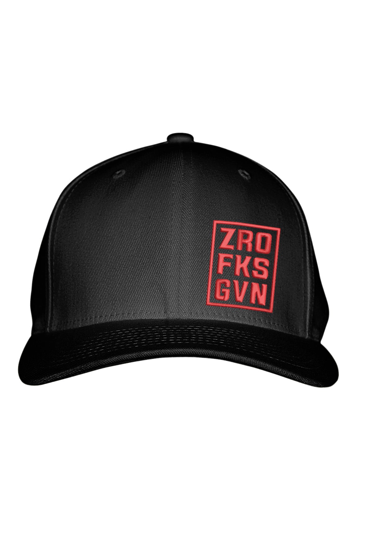 ZRO FKS GVN RED STITCH-STYLE™️ - FABRIC BACK SNAPBACK