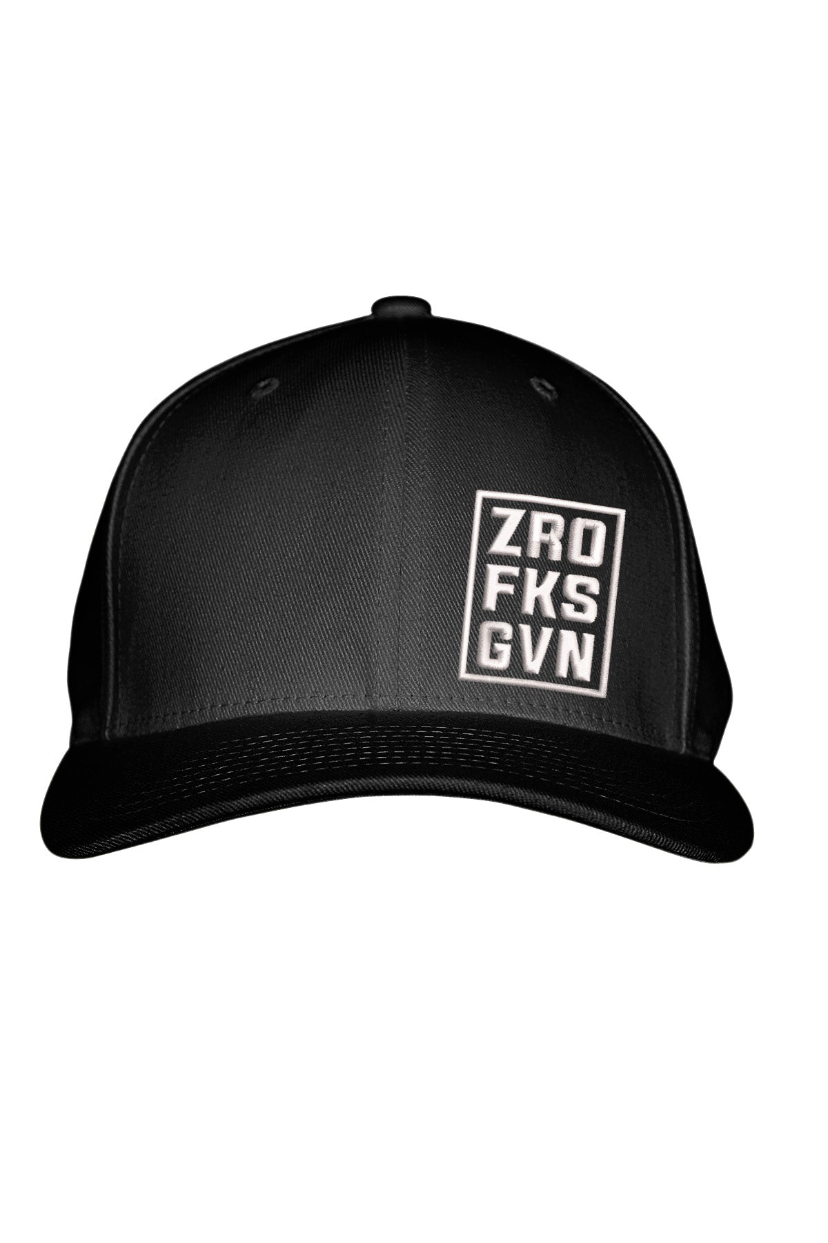 ZRO FKS GVN WHITE STITCH-STYLE™️ - FABRIC BACK SNAPBACK