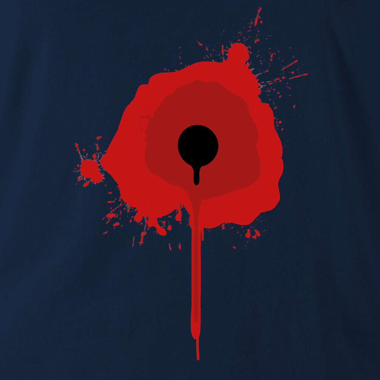 CHEST WOUND NVY HOODIE - Force Wear HQ