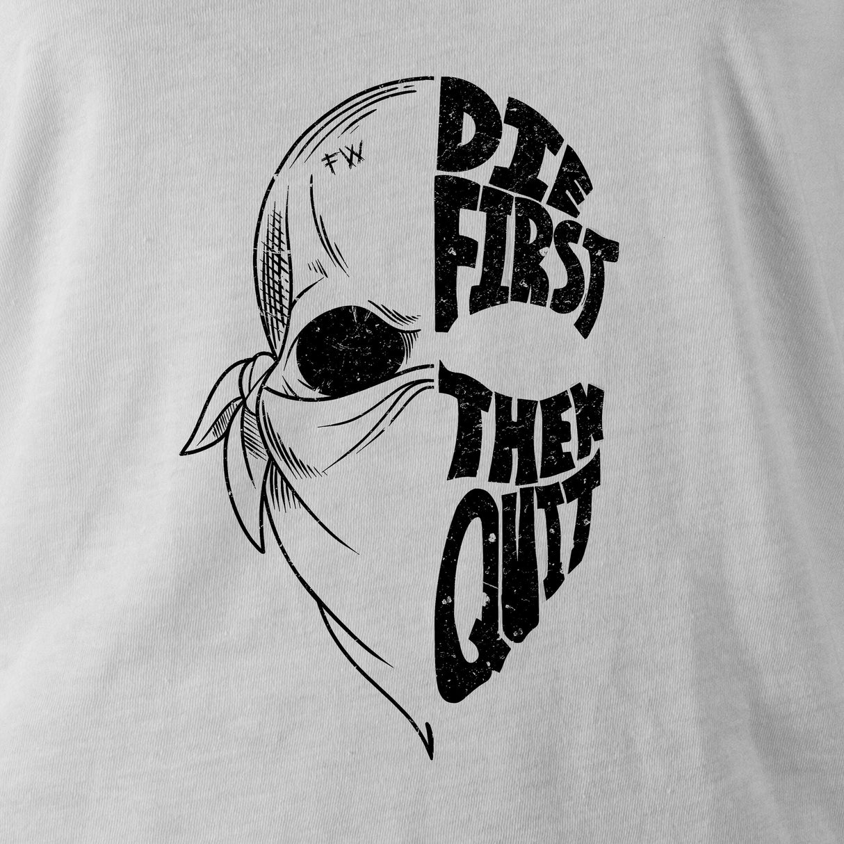 NEVER QUIT TAG & BACK - Force Wear HQ - T-SHIRTS