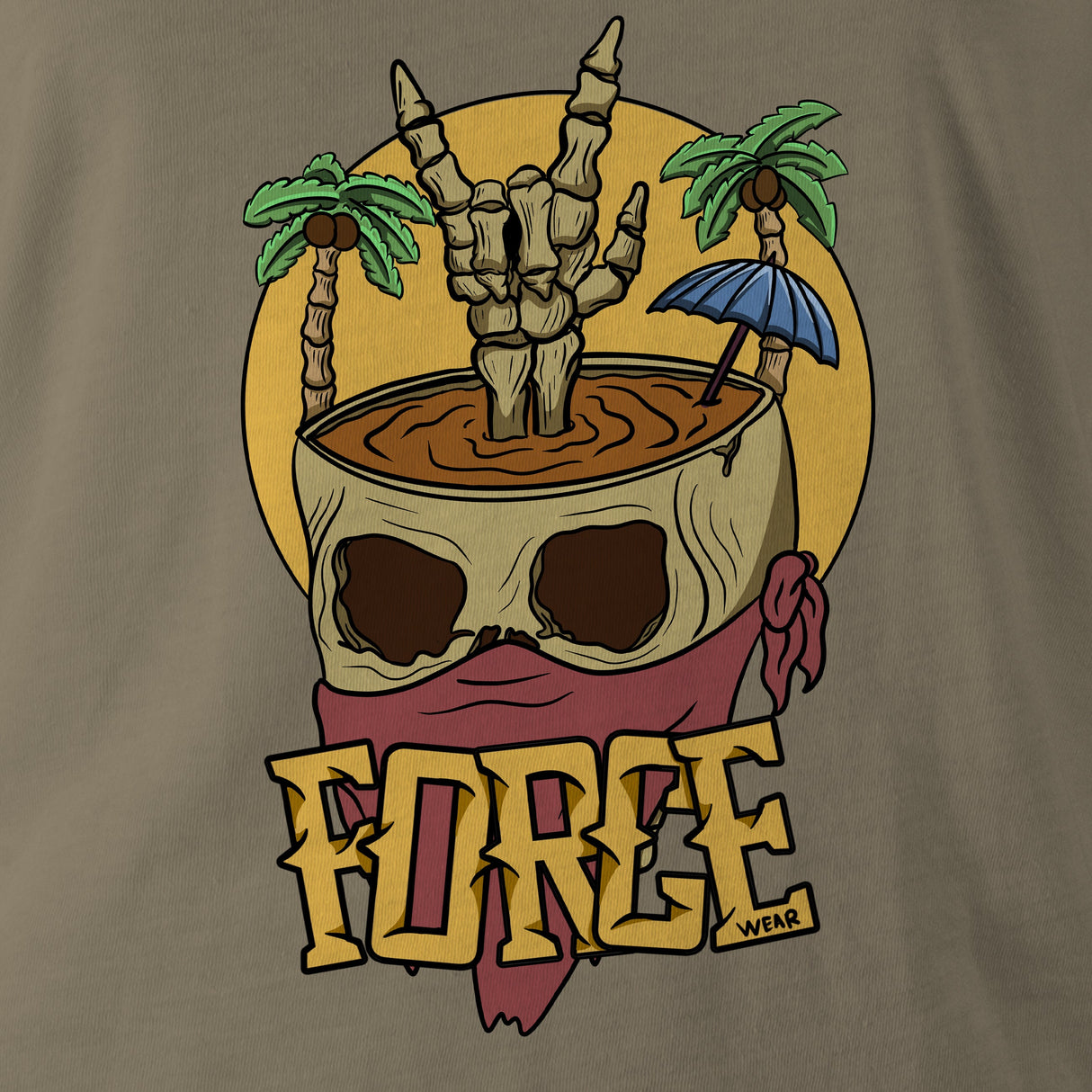 TIKI FORCE TAG & BACK - Force Wear HQ - T-SHIRTS
