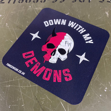 DOWN WITH MY DEMONS STICKER 298 - Force Wear HQ