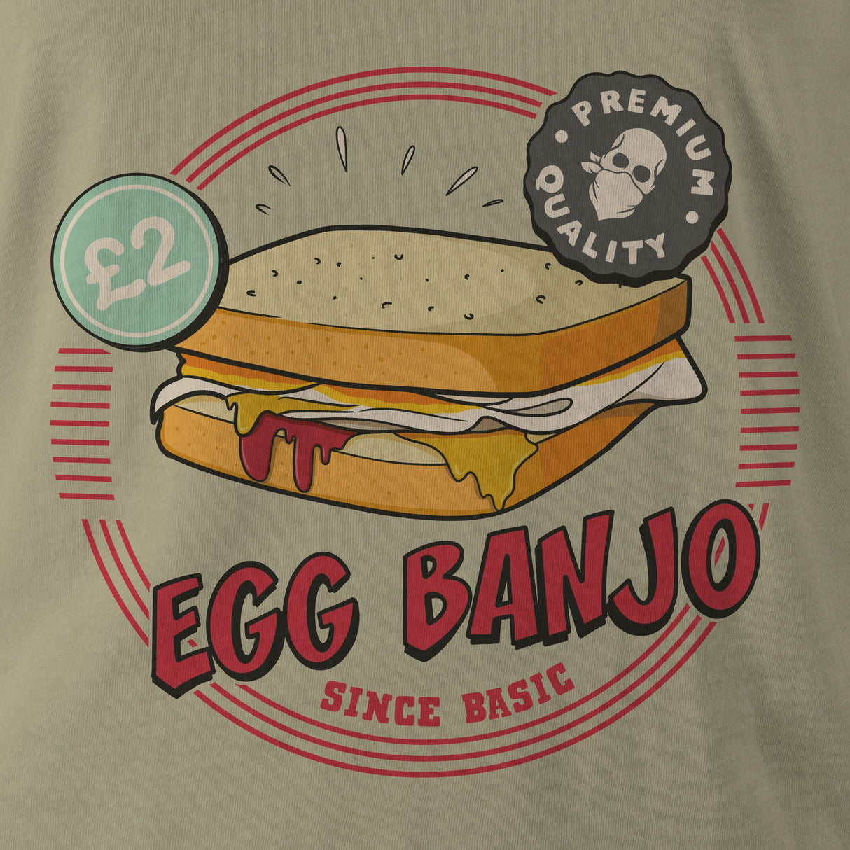 EGG BANJO TAG & BACK - Force Wear HQ - T-SHIRTS