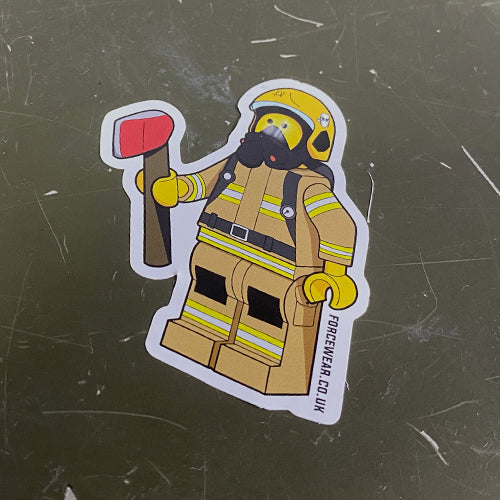 FW MINIFIG FIREFIGHTER STICKER 231 - Force Wear HQ