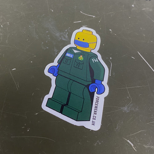 FW MINIFIG PARAMEDIC STICKER 232 - Force Wear HQ