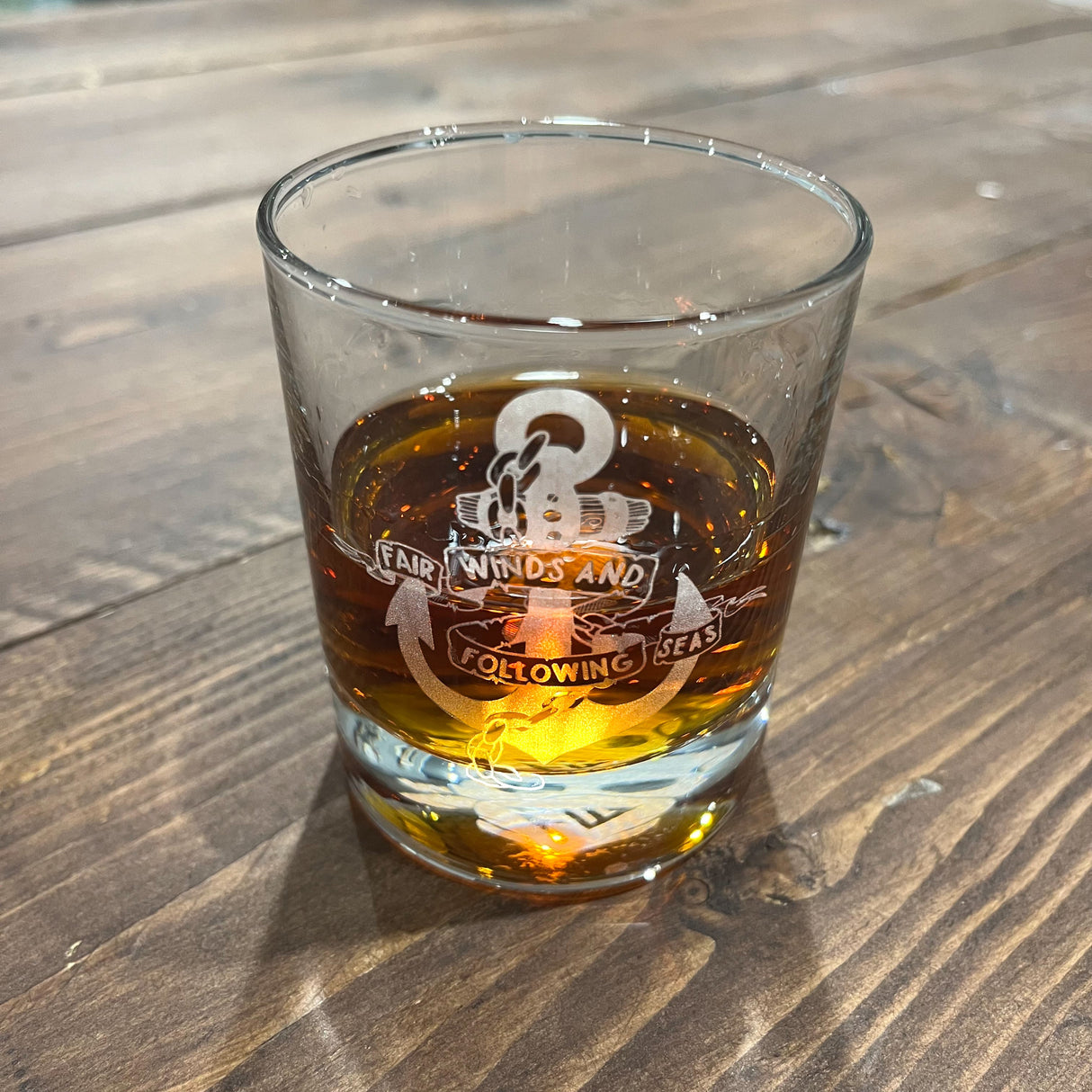  'FAIR WINDS' WHISKEY GLASS - Force Wear HQ