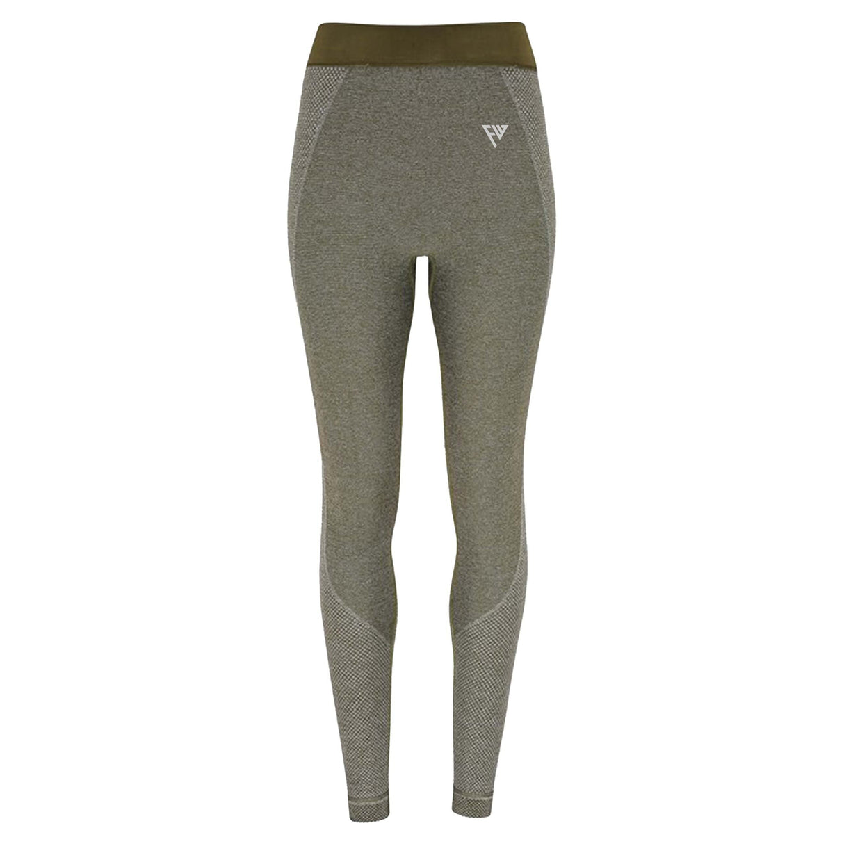 WOMENS SEAMLESS LEGGINGS OLIVE - Force Wear HQ