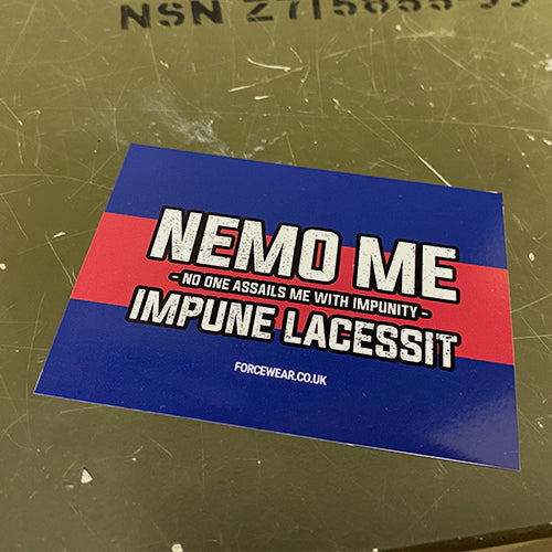NEMO ME IMPUNE LACESSIT (SCOTS GUARDS) STICKER 142 - Force Wear HQ