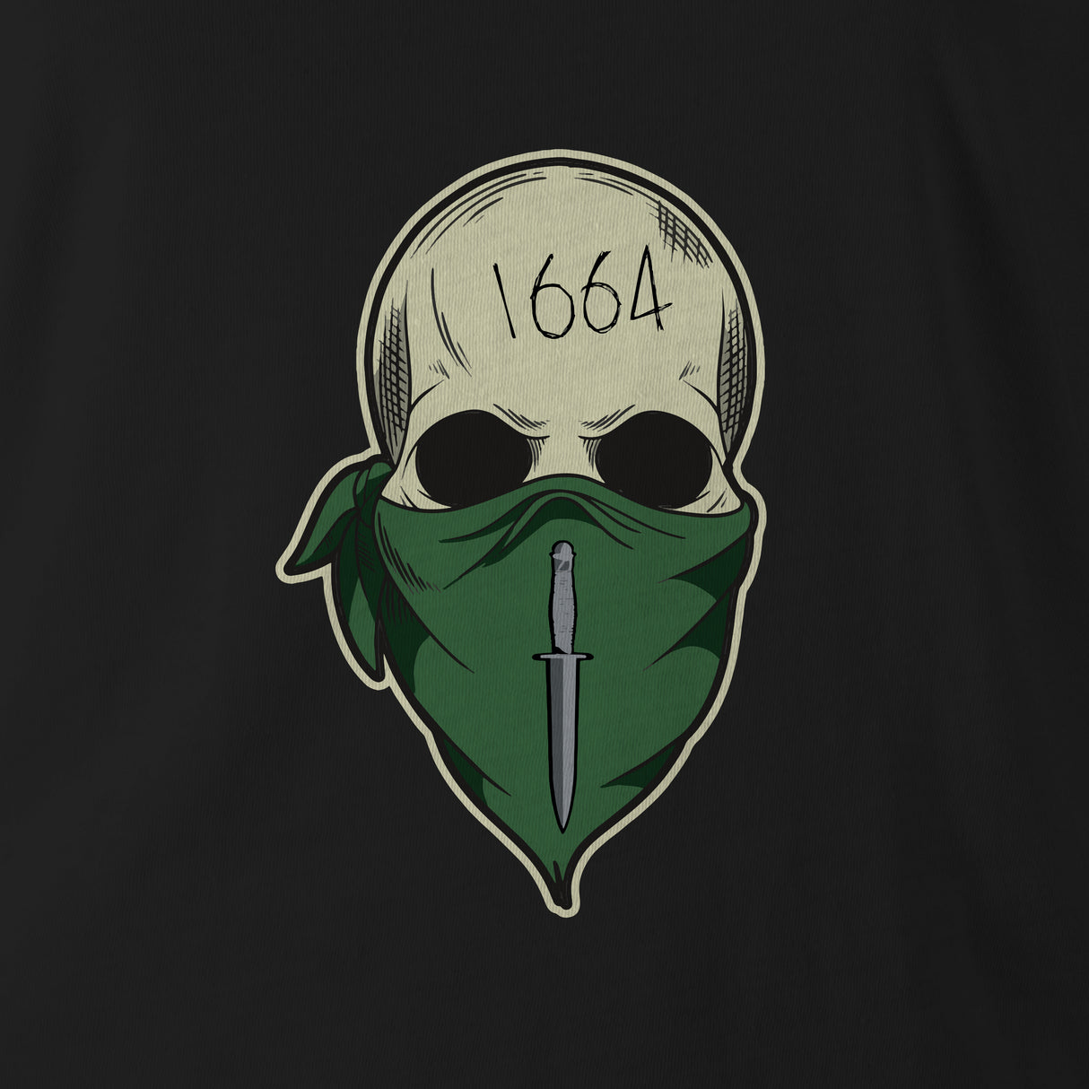 1664 ROYAL MARINE SKULL HOODIE