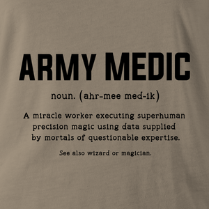 ARMY MEDIC TAG & BACK